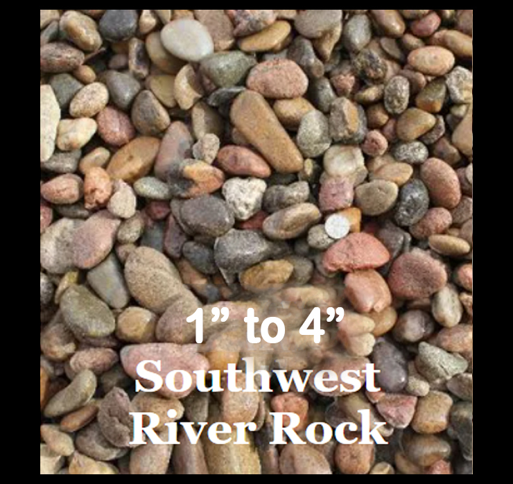 1 to 4 inch Southwest River Rock